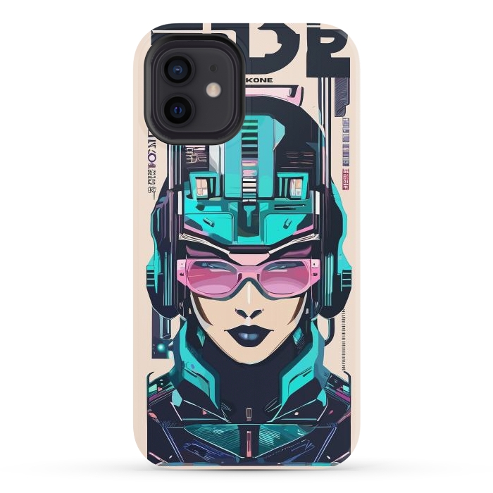 iPhone 12 StrongFit Modern Symbolic Cyborg by LM2Kone