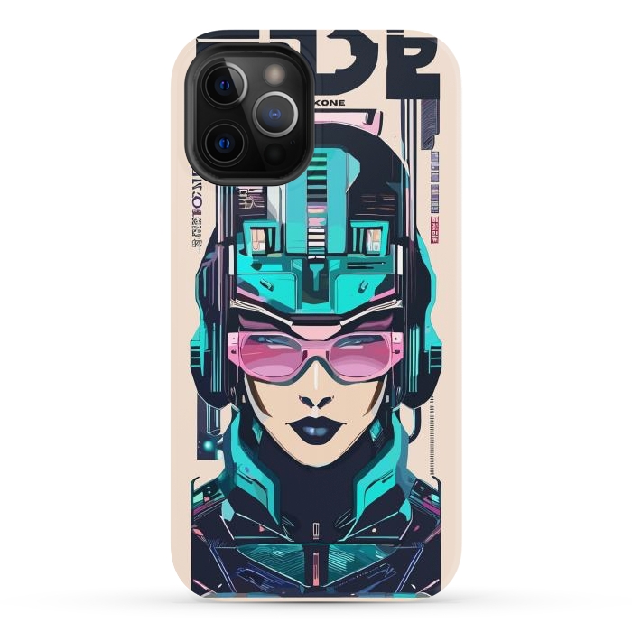 iPhone 12 Pro Max StrongFit Modern Symbolic Cyborg by LM2Kone