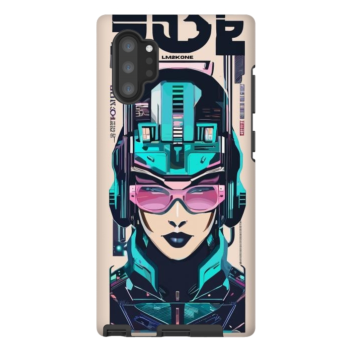 Galaxy Note 10 plus StrongFit Modern Symbolic Cyborg by LM2Kone