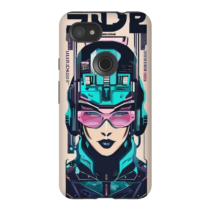 Pixel 3AXL StrongFit Modern Symbolic Cyborg by LM2Kone