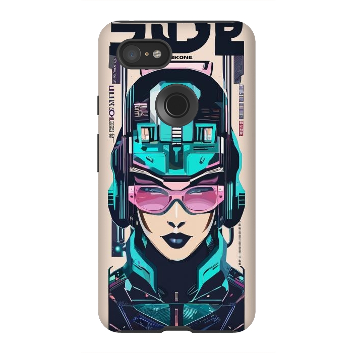 Pixel 3XL StrongFit Modern Symbolic Cyborg by LM2Kone