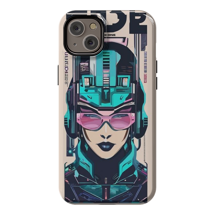 iPhone 14 Plus StrongFit Modern Symbolic Cyborg by LM2Kone