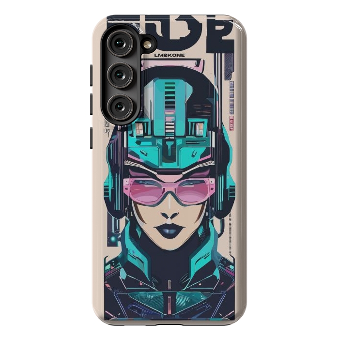 Galaxy S23 Plus StrongFit Modern Symbolic Cyborg by LM2Kone