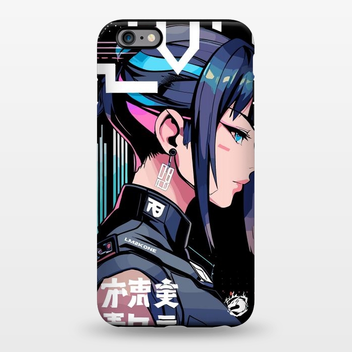 iPhone 6/6s plus StrongFit Symbolic Futuristic Girl by LM2Kone