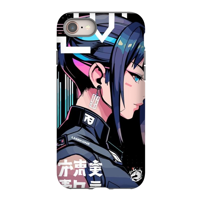 iPhone 8 StrongFit Symbolic Futuristic Girl by LM2Kone