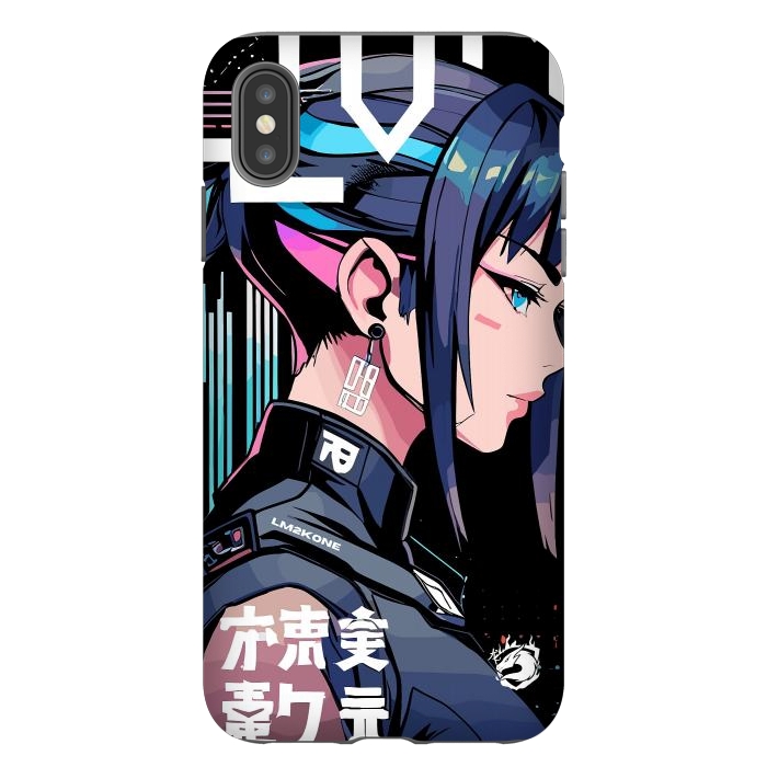 iPhone Xs Max StrongFit Symbolic Futuristic Girl by LM2Kone