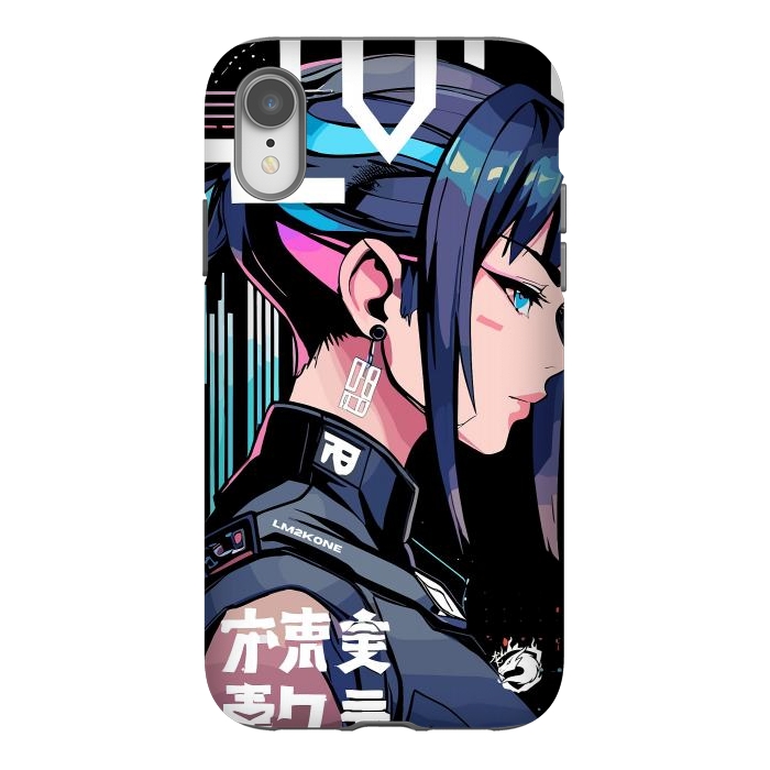 iPhone Xr StrongFit Symbolic Futuristic Girl by LM2Kone