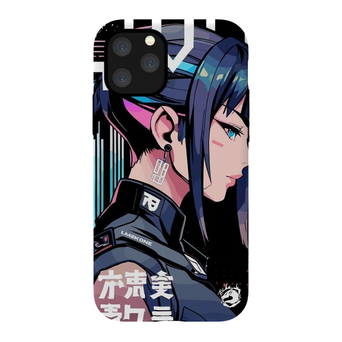 iPhone 11 Pro StrongFit Symbolic Futuristic Girl by LM2Kone