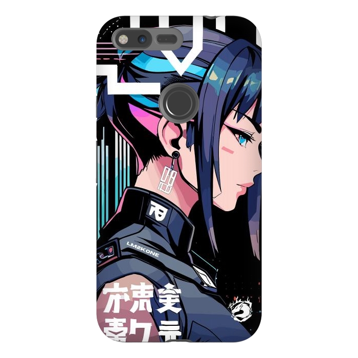 Pixel XL StrongFit Symbolic Futuristic Girl by LM2Kone