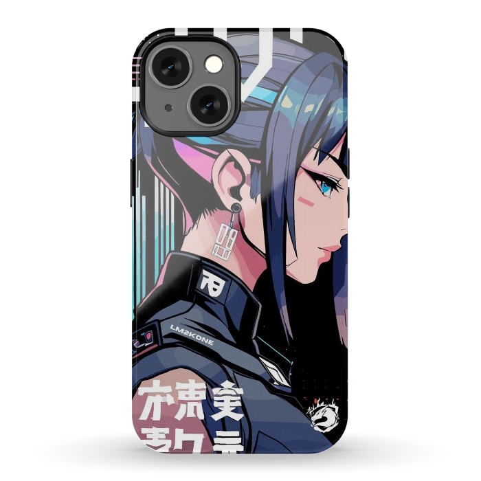 iPhone 13 StrongFit Symbolic Futuristic Girl by LM2Kone