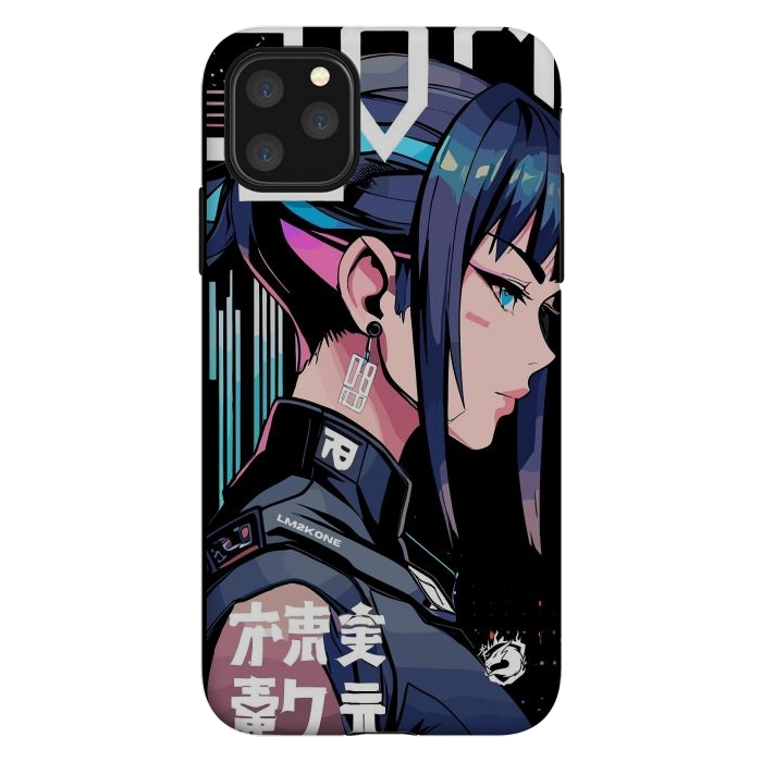 iPhone 11 Pro Max StrongFit Symbolic Futuristic Girl by LM2Kone