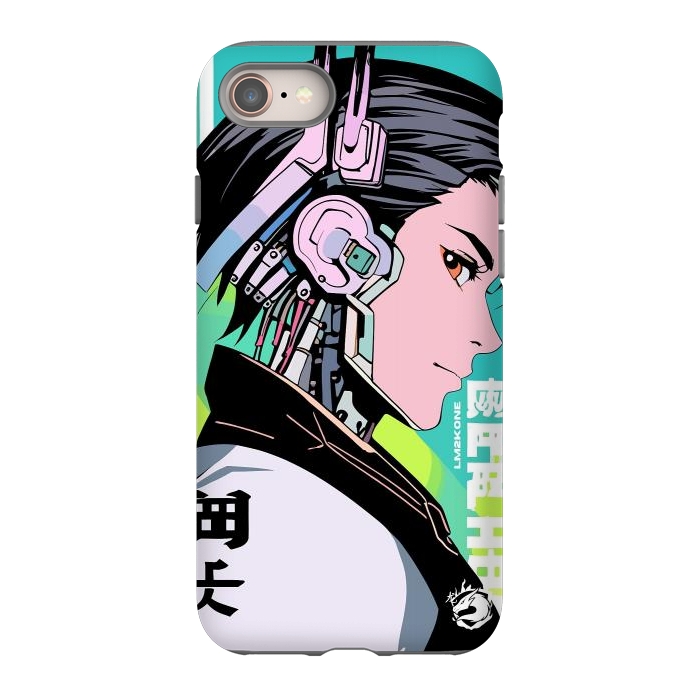 iPhone 8 StrongFit Cyberpunk Gaming Cyborg by LM2Kone