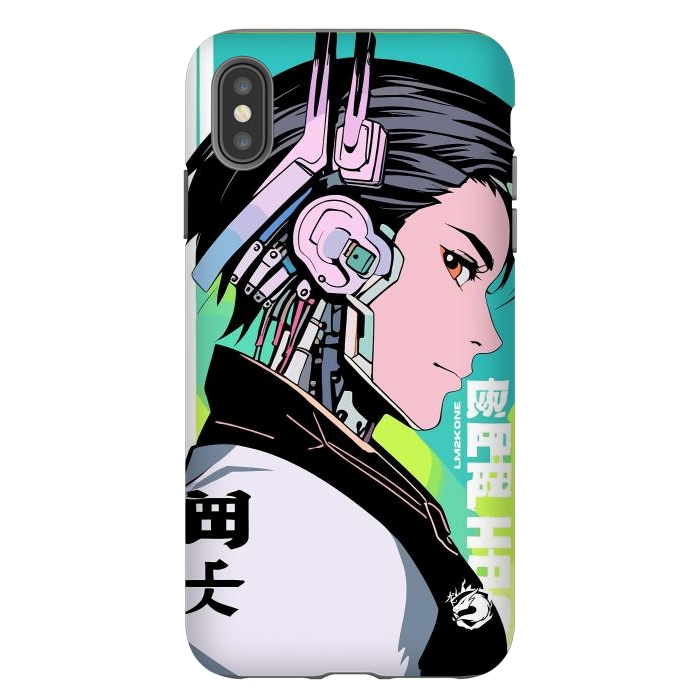 iPhone Xs Max StrongFit Cyberpunk Gaming Cyborg by LM2Kone