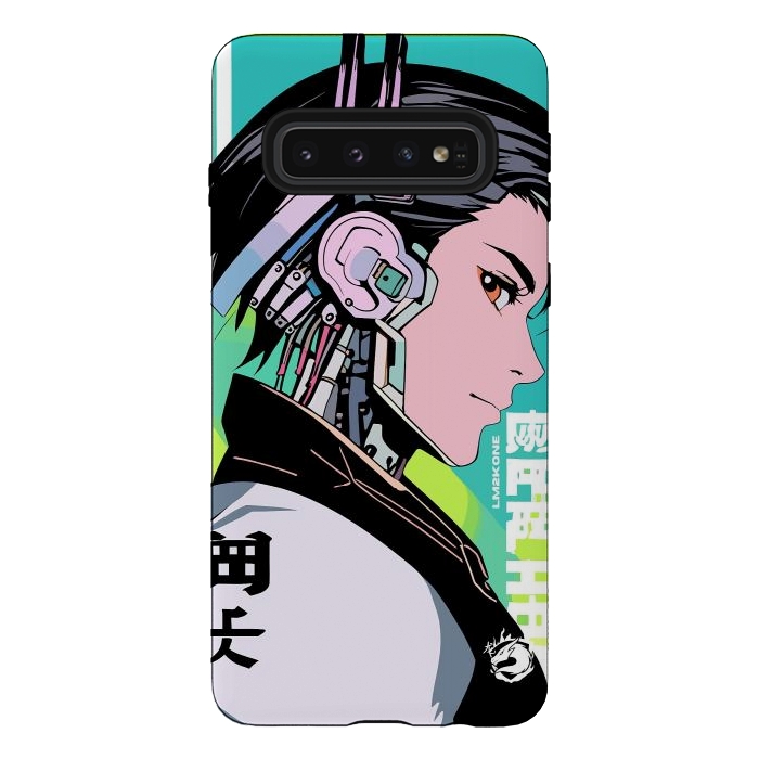 Galaxy S10 StrongFit Cyberpunk Gaming Cyborg by LM2Kone