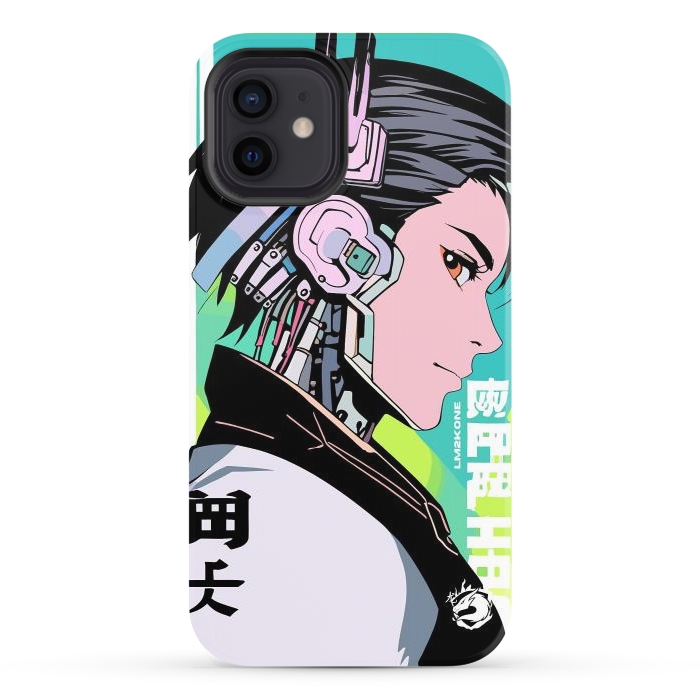 iPhone 12 StrongFit Cyberpunk Gaming Cyborg by LM2Kone