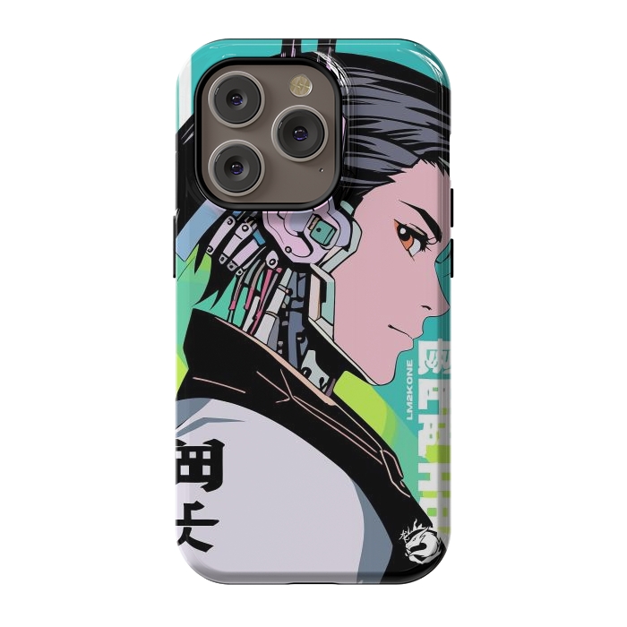 iPhone 14 Pro StrongFit Cyberpunk Gaming Cyborg by LM2Kone