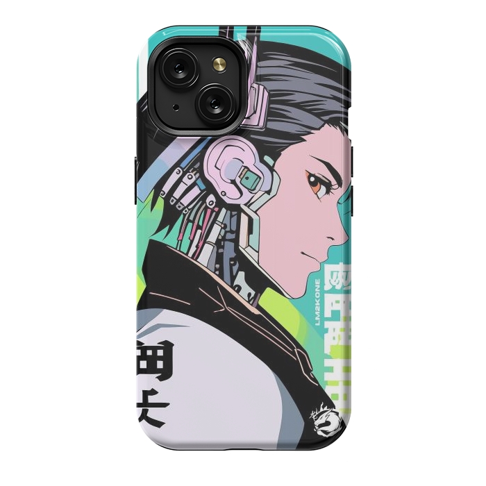 iPhone 15 StrongFit Cyberpunk Gaming Cyborg by LM2Kone