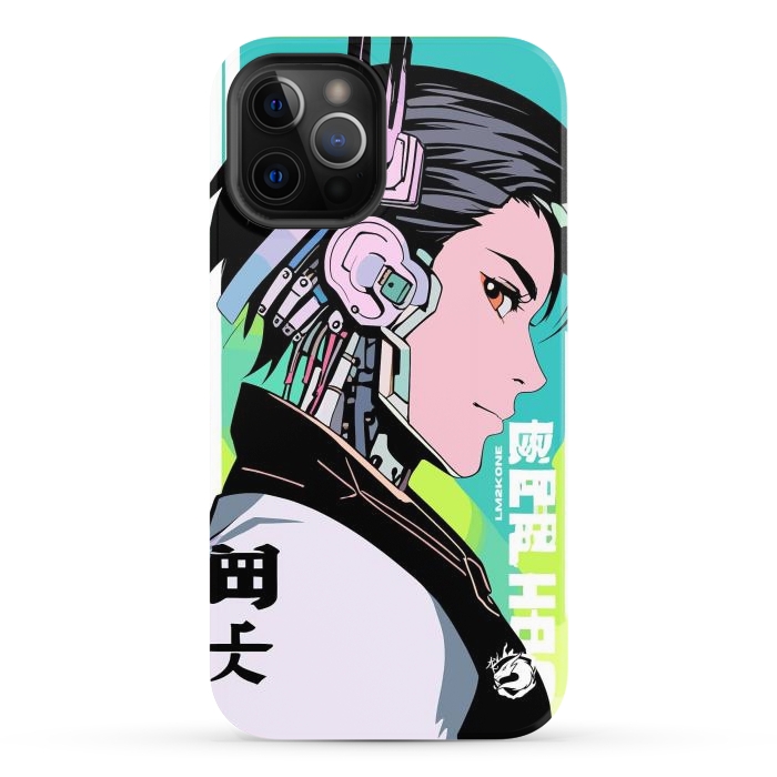 iPhone 12 Pro Max StrongFit Cyberpunk Gaming Cyborg by LM2Kone