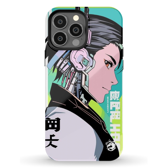 iPhone 13 Pro Max StrongFit Cyberpunk Gaming Cyborg by LM2Kone