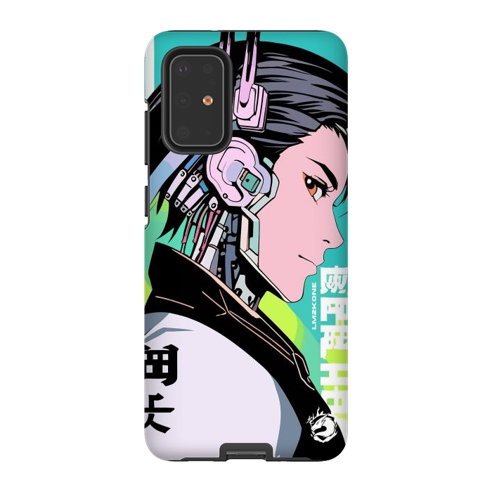 Galaxy S20 Plus StrongFit Cyberpunk Gaming Cyborg by LM2Kone