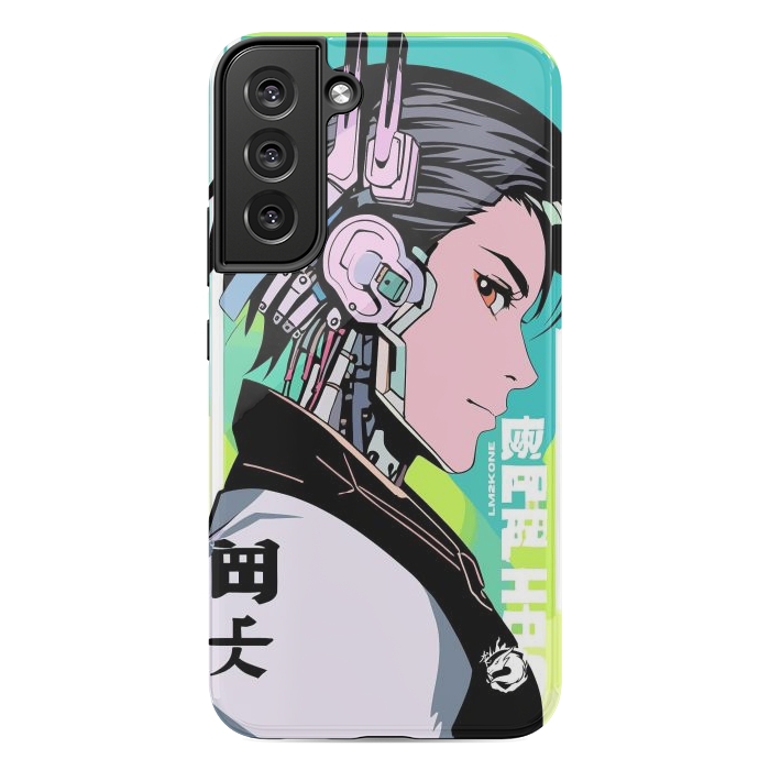 Galaxy S22 plus StrongFit Cyberpunk Gaming Cyborg by LM2Kone