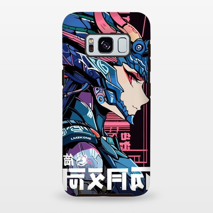 Galaxy S8 plus StrongFit Cyberpunk Dragon Girl by LM2Kone