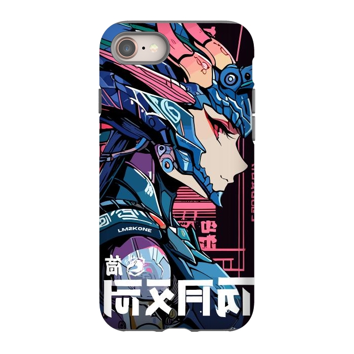 iPhone 8 StrongFit Cyberpunk Dragon Girl by LM2Kone