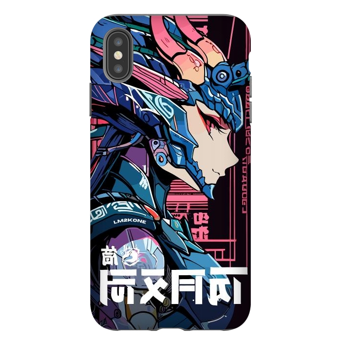 iPhone Xs Max StrongFit Cyberpunk Dragon Girl by LM2Kone