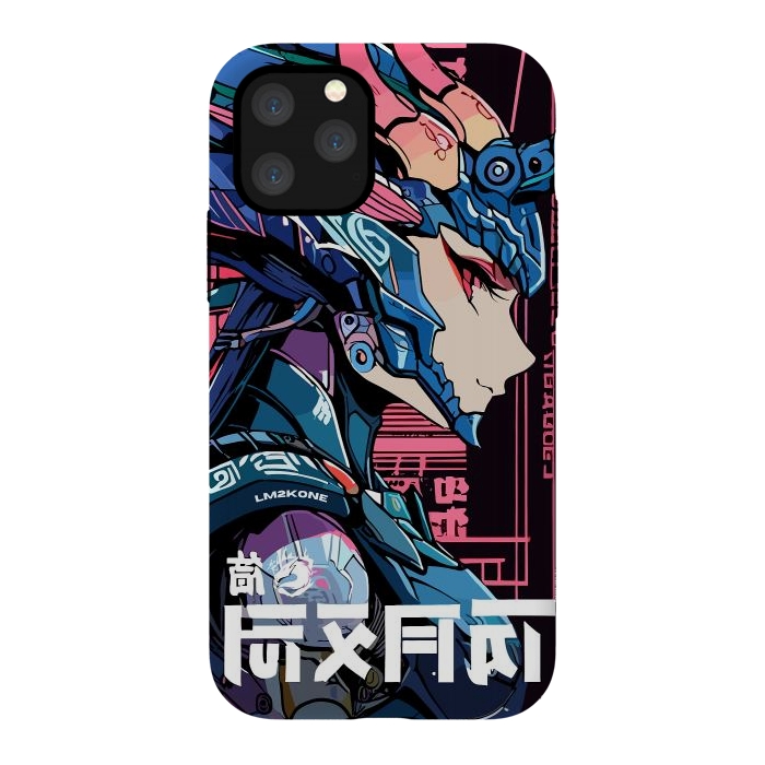 iPhone 11 Pro StrongFit Cyberpunk Dragon Girl by LM2Kone