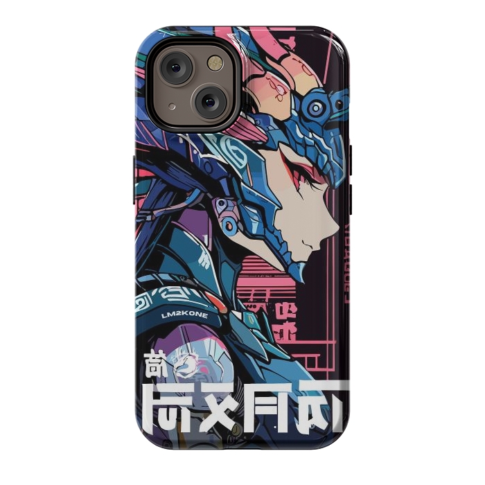 iPhone 14 StrongFit Cyberpunk Dragon Girl by LM2Kone