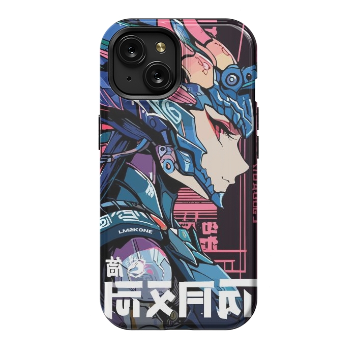 iPhone 15 StrongFit Cyberpunk Dragon Girl by LM2Kone