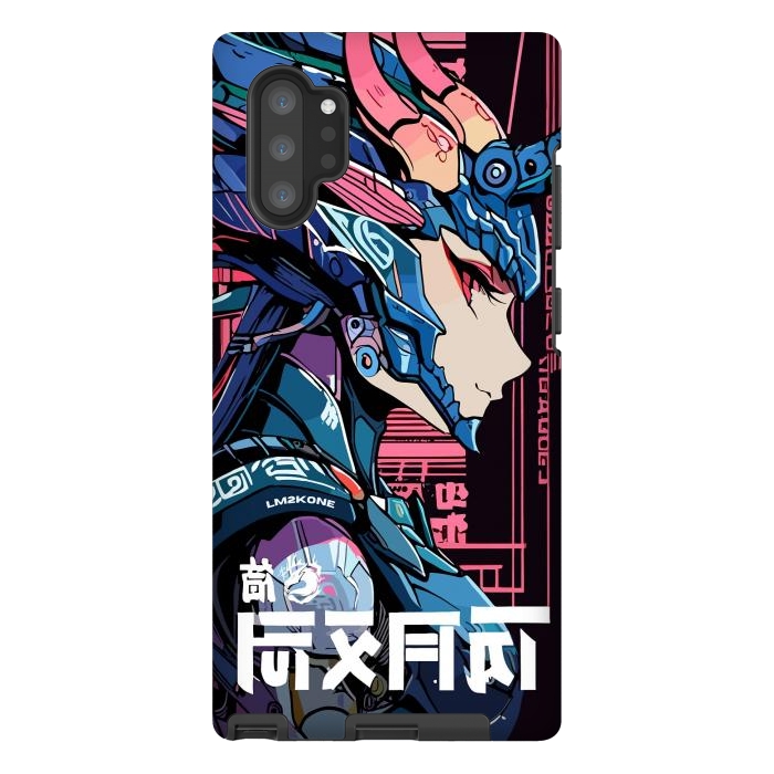 Galaxy Note 10 plus StrongFit Cyberpunk Dragon Girl by LM2Kone