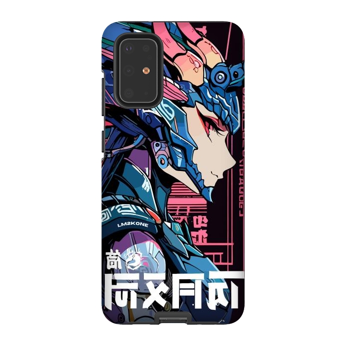 Galaxy S20 Plus StrongFit Cyberpunk Dragon Girl by LM2Kone