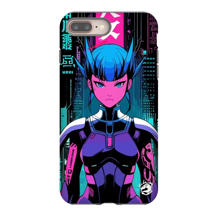 iPhone 7 plus StrongFit Cyberpunk Japan Neon by LM2Kone