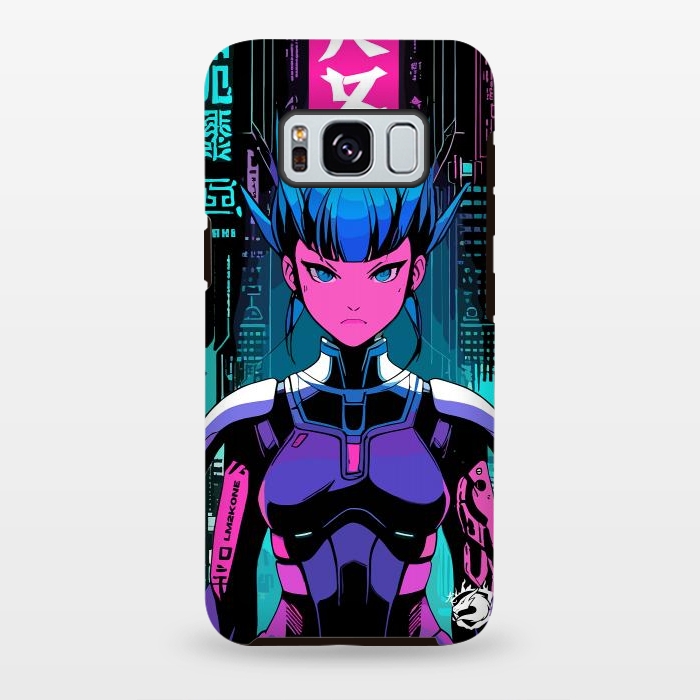 Galaxy S8 plus StrongFit Cyberpunk Japan Neon by LM2Kone