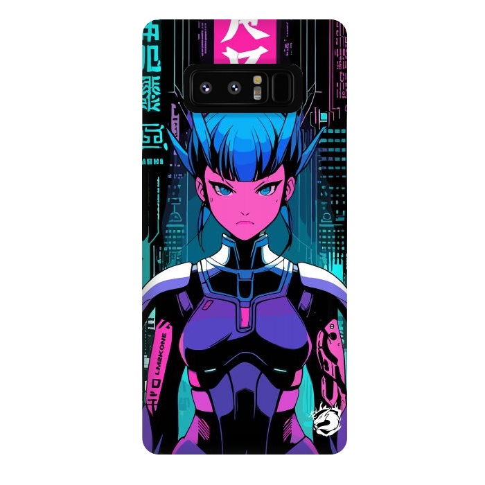 Galaxy Note 8 StrongFit Cyberpunk Japan Neon by LM2Kone