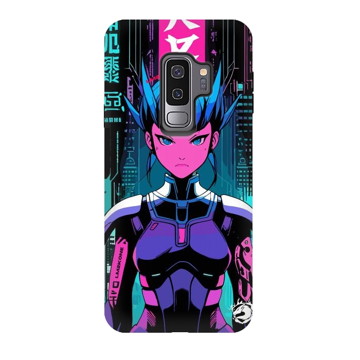 Galaxy S9 plus StrongFit Cyberpunk Japan Neon by LM2Kone