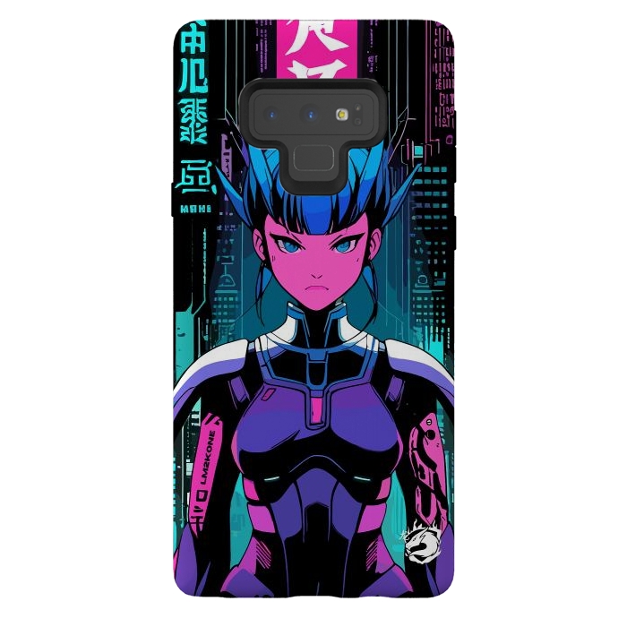 Galaxy Note 9 StrongFit Cyberpunk Japan Neon by LM2Kone