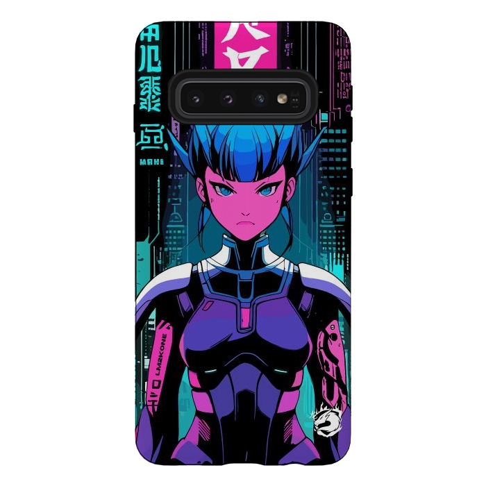 Galaxy S10 StrongFit Cyberpunk Japan Neon by LM2Kone