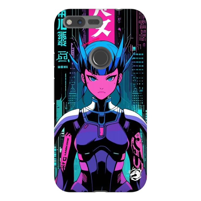 Pixel XL StrongFit Cyberpunk Japan Neon by LM2Kone