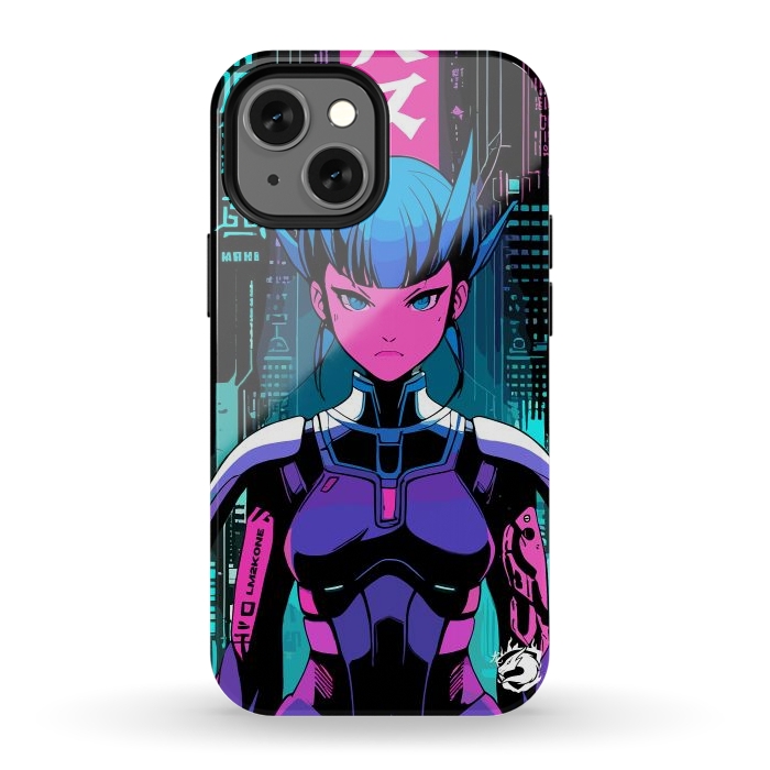 iPhone 12 mini StrongFit Cyberpunk Japan Neon by LM2Kone