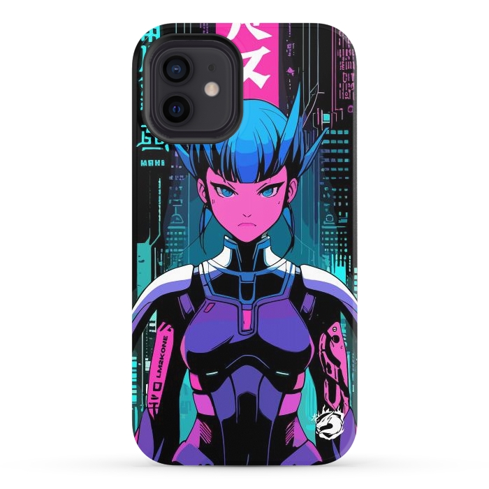 iPhone 12 StrongFit Cyberpunk Japan Neon by LM2Kone