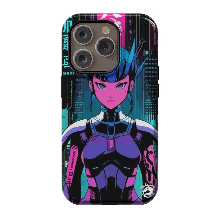 iPhone 14 Pro StrongFit Cyberpunk Japan Neon by LM2Kone