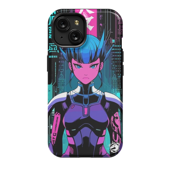 iPhone 15 StrongFit Cyberpunk Japan Neon by LM2Kone