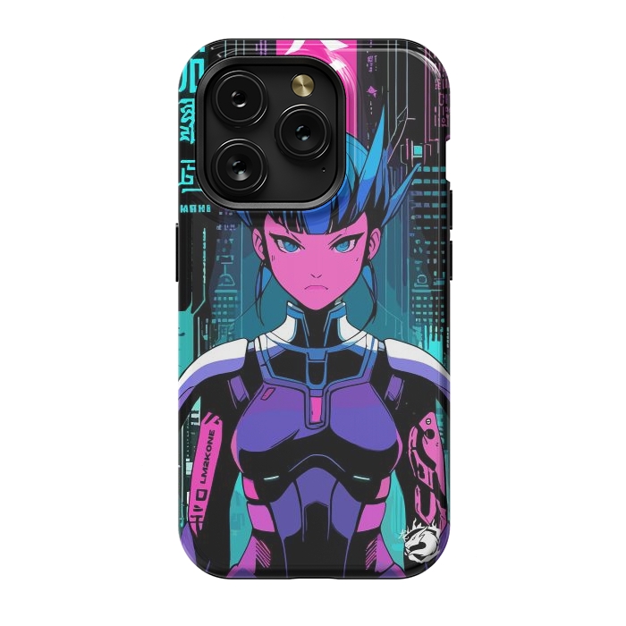 iPhone 15 Pro StrongFit Cyberpunk Japan Neon by LM2Kone