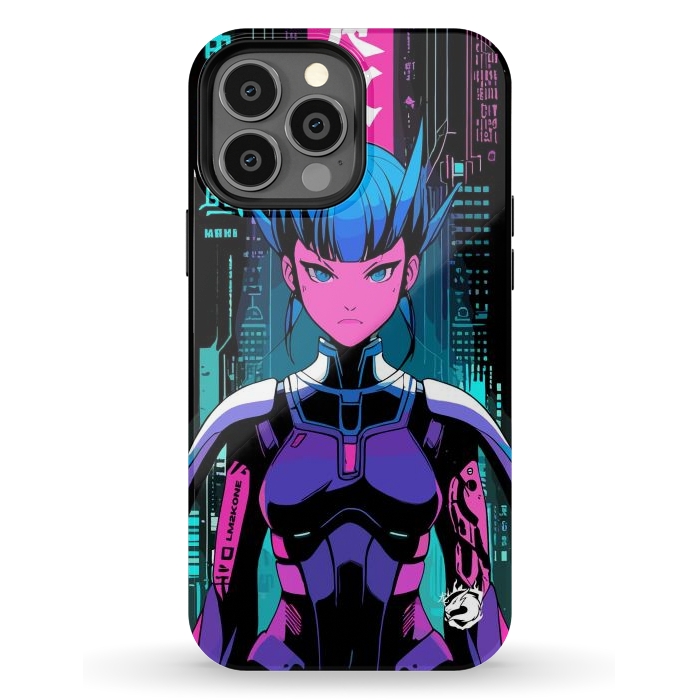 iPhone 13 Pro Max StrongFit Cyberpunk Japan Neon by LM2Kone