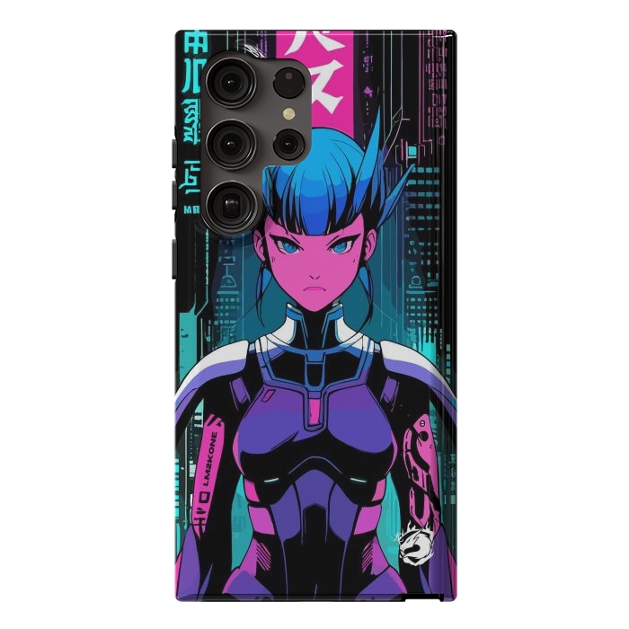 Galaxy S23 Ultra StrongFit Cyberpunk Japan Neon by LM2Kone