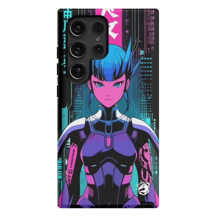 Galaxy S24 Ultra StrongFit Cyberpunk Japan Neon by LM2Kone