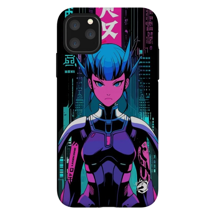 iPhone 11 Pro Max StrongFit Cyberpunk Japan Neon by LM2Kone