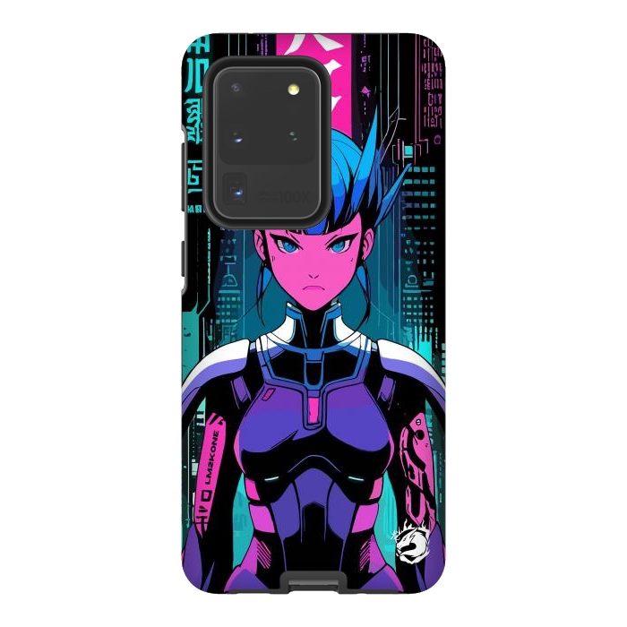 Galaxy S20 Ultra StrongFit Cyberpunk Japan Neon by LM2Kone